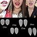 EA-STONE 1 Pair Vampire Fangs For Halloween Party Cosplay Prop Decoration Horror False Teeth-13MM