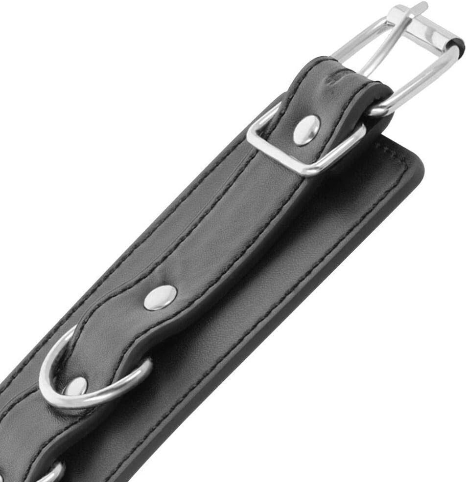 Darkness Darkness Adjustable Black PU Leather Ankle Cuffs 80g - Image 3