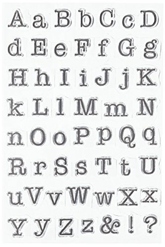 Kaisercraft CS785 - Typewriter Font Clear Stamp
