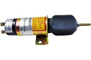 SPJIUQI 12V 3-Terminal Shut Off Down Solenoid Valve 1504-12C2U1B1S1A Fits for Kubota DF750 Engine Woodward Synchro Yanmar Bobcat JLG Lift SA-5171-12 SA-51571-14