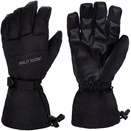 Plizza Waterproof Windproof Ski Gloves Thermal Warm Snow Skiing Snowboarding Snowmobile Winter Sports Women Men(Pair)