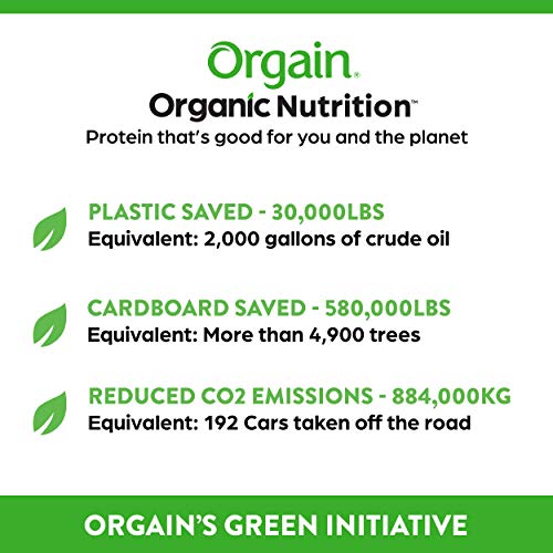 Orgain Bundle Vanilla Protein Powder and Peanut Butter Protein Powder (20 Servings Each