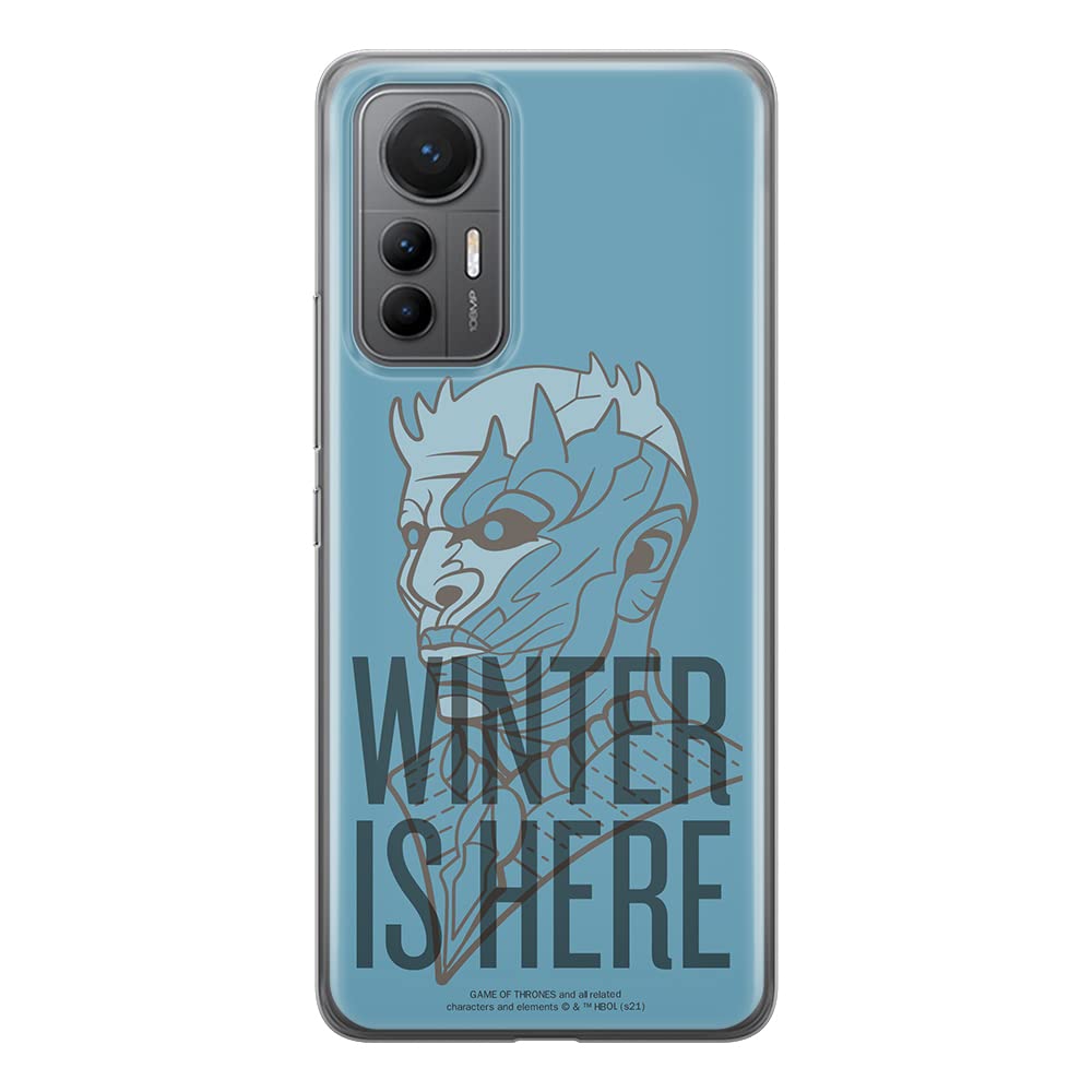 ERT GROUP mobile phone case for Xiaomi 12 LITE original and officially Licensed Game of Thrones pattern 016 optimally adapted to the shape of the mobile phone, case made of TPU