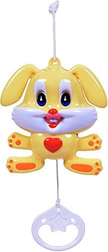 Shreeja Collections Cradle Hanger Bell Musical Dancing Rabbit with Sweet Sound