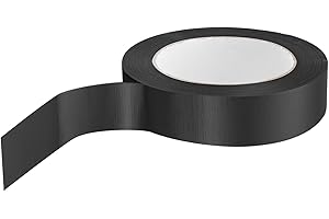 YOKIVE Book Binding Tape, 11 Yard Cloth Book Durable Repair Tape, Great for Repairing, Book Binding, Floor Marking (Black, 1-Inch)