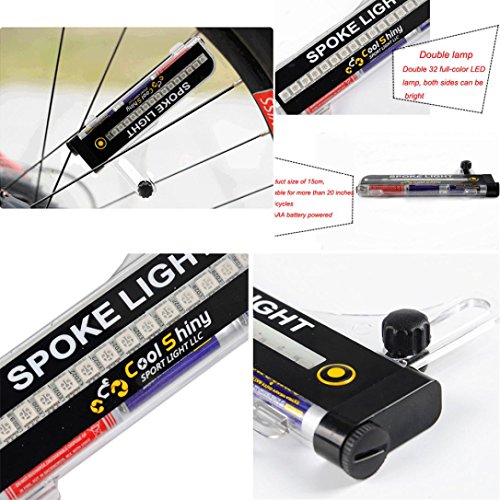 32 LED Motorcycle Cycling Bicycle Bike Wheel Signal Tire Spoke Light 21 Changes (AS, 1pcs) - Thumbnail 3