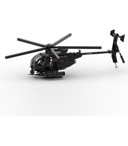 Amazon.com: YounggDiy MOC-88275 MH-6 Little Bird Helicopter Model