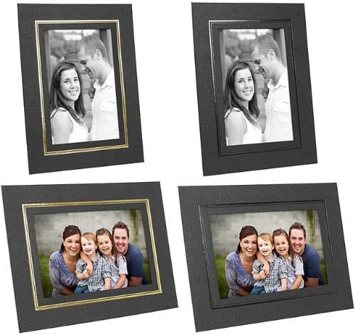 Classic Easel Cardboard Frame for a 4x6" Photogreaph, with Gold Foil Window Border (25 Pack)