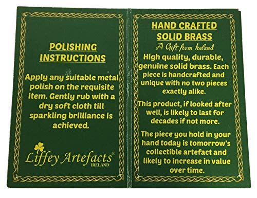 Claddagh Door Knocker 7" x 5 ½" Large Durable Solid Brass Heavy All Fittings Supplied Designed in Ireland