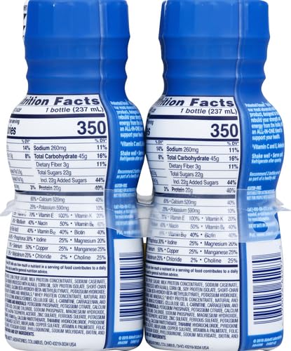 ENSURE ENLIVE MEAL REPLACEMENT SHAKE, 20G PROTEIN, 350 CALORIES, ADVANCED NUTRITION PROTEIN SHAKE, MILK CHOCOLATE, 8 FL OZ (PACK OF 4)