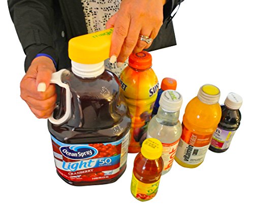 Only For Larger Plastic Caps Opener | Arthritis Bottle Opener | Seniors help | magic Opener PLUS | Magnetic and Ergonomic | ready for 8 Large screw off plastic bottles | Twist off large caps ez - Thumbnail 5
