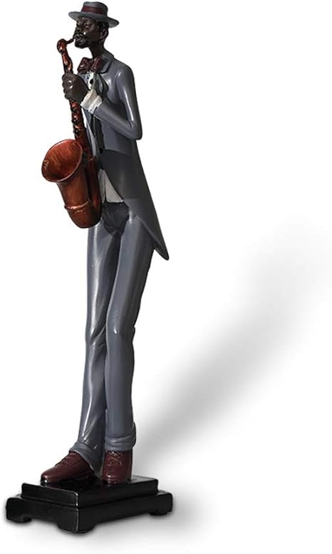 Amazon 彫刻アート音楽人々バンド装飾品リビングルーム家具ホームリビングルームデコレーション抽象キャラクター Color Saxophone 置物 オブジェ オンライン通販