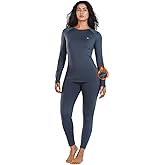 ALLZERO Thermal Underwear for Women Fleece Lined Base Layer Set - Winter Long Johns for Cold Weather