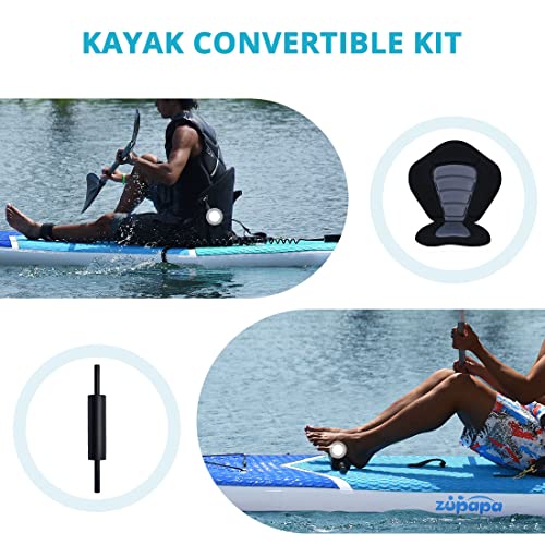 Zupapa Inflatable Paddle Board with Seat for Adults, 10 11FT Paddle