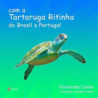 Livro Com a Tartaruga Ritinha do Brasil a Portugal