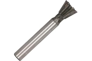 75 Degree Dovetail Cutter End Mill 6 Flutes Straight Shank Milling Tool for Steel Aluminum Metal Cutting