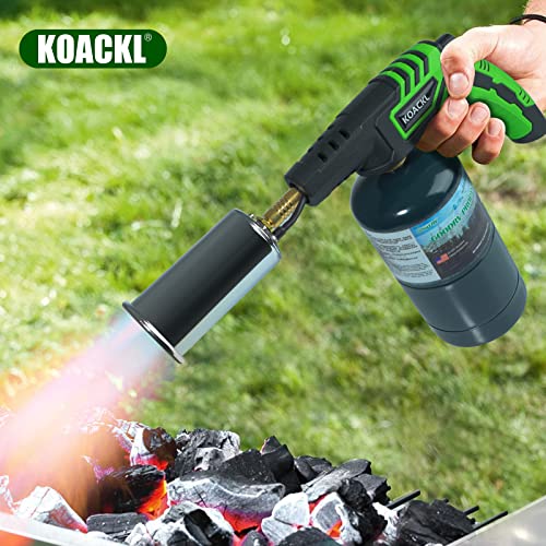 Koackl Powerful Grill Gun Propane Torch, Campfire Starter, Charcoal