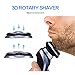 Hatteker 4 in 1 Electric Razor for Men Rotary Shavers Electric Shaver Waterproof Facial Brush Precision Trimmer Nose Trimmer CordlessUSB Rechargeable Birthday Gifts Anniversary Gifts Fathers Day Gift