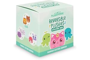 TeeTurtle Kawaii Cuties Series Reversible Plushie Mystery Box - 3-Inch Mini Two-Sided Blind Box Plush with Embroidered Details - Cute Collectible Surprise Toy for Kids, Teens, and Adults