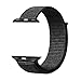 YOUKEX Watch Strape Wrist-Band Compatible with Apple Watch 38mm 42mm, Soft Nylon Sport Loop, Replacement Band for iWatch Series 1, Series 2, Series 3, Series 4, Sport, Edition 38MM Black