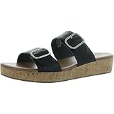 Style & Co. Womens Temppestt Open Toe Slide Sandals Black 8 Medium (B,M)