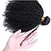 Mongolian Afro Kinkys Curly Human Hair 3 Bundles 4B 4C Afro Kinkys Bulk Human Hair Weave Weft for Black Women Natural Black 14 16 18 Inch