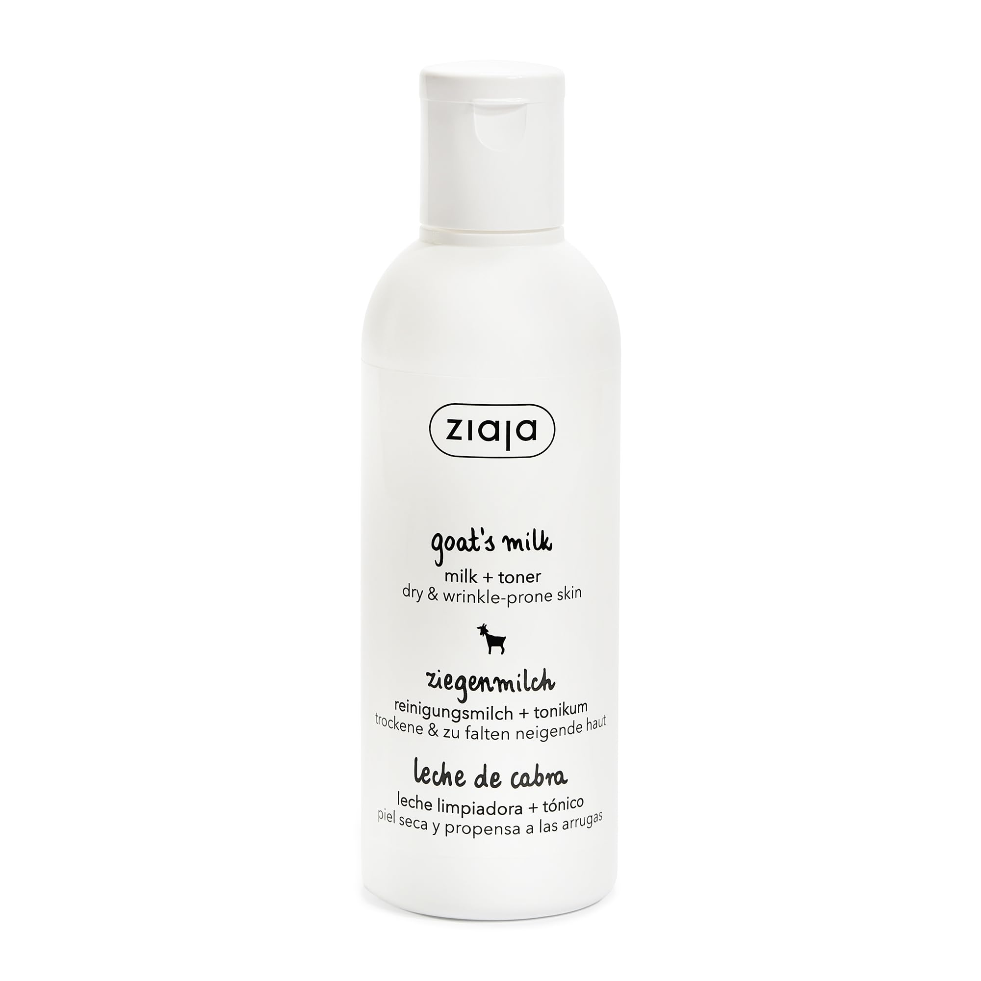 Ziaja Goat’s Milk Face Toner 200ml - Moisturising Milk Toner for Dry & Sensitive Skin, Nourishing and Soothing Daily Skincare