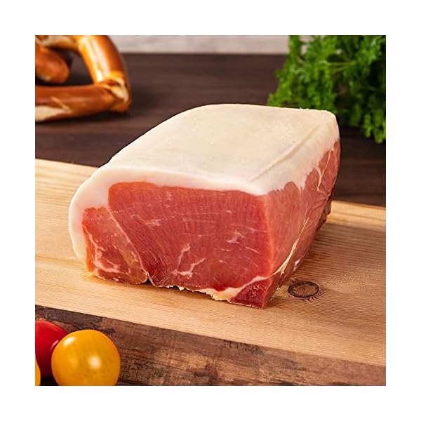 WURSTBARON® Serrano Schinken Set – 1kg Serrano Schinken am Stück ohne Knochen, Geschenkset mit ...