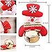 12 PCS Christmas Ornaments Bells Decorations, Hanging Ornaments Bells Christmas Tree Door Party Supplies, Snowman/Old Man/Bear/Elk