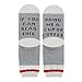 akiido If You Can Read This Please Bring Me a Beer Wine Coffee Pizza Socks Funny Saying Knitting Socks