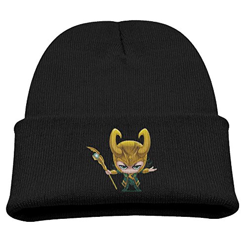 Loki Comics Warm Winter Hat Knit Beanie Skull Cap Cuff Beanie Hat Winter Hats Boys