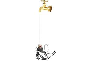 JOINPAYA Floating Faucet Decoration with Invisible Flowing Spout Outdoor Water Fountain for Garden Patio Lawn 3.94X3.94X1.69 