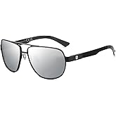 DUCO Aviator Sunglasses For Men Polarized Sunglasses Men UV Protection Carbon Fiber Temple Mens Sun glasses For Driving 3051