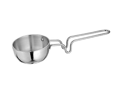 Omic Classic Range of Steel Tadka Pan 12 cm diameter (Steel)