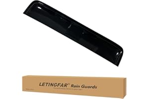 LETINGFAR 37.8" 980mm Sunroof Wind Deflector, Tape-on Sunroof Rain Guards, Universal Fit Tinted Moonroof Vent Visor Car Accessories