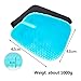serene freestyle Gel Seat Cushion,Double Thick Seat Cushion, Multi-Use Seat Cushion Super Breathable Gel Cushion for Car, Office Chair, Wheelchair (Light Blue)