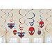 Amscan Marvel Ultimate Spiderman Birthday Party Swirl Decorations - 12ct by Amscan
