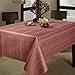 Benson Mills Flow Spillproof 60-Inch by 104-Inch Fabric Tablecloth, Brick