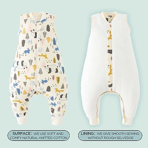 Duomiaomiao Baby Sleep Sack, Four Season Cotton Toddler Sleeping Sack