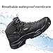 Keen Utility Men's Braddock Mid Waterproof Soft-Toe Work Boot, Raven/Estate Blue, 9.5 D US