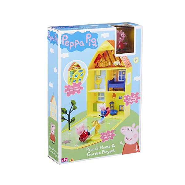 Peppa-Pig-06156-Peppas-House-Garden-Playset Peppa Pig 06156 Peppa's House & Garden Playset