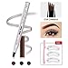 Eyebrow Tattoo Pen -Tattoo Eyebrow Pen Waterproof Ink Gel Tint with Four Tips, Long Lasting Smudge-Proof Natural Hair-Like Defined Browns All Day (01# Chestnut)