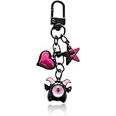 Angyape Halloween Keychain Goth Keychain for Women Horror Bag Charms for Handbags Backpack Charms Purse Accessories Gifts