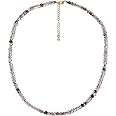 Lightock Green Phantom Ghost Quartz Choker Necklace for Women Spiritual Protection Balance Crystals and Gemstones Necklaces Wealth Jewelry Gifts 4mm