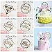 Gold Happy Birthday Cake Topper Acrylic Cupcake Topper Glitter Birthday Cake Supplies Party Event Decorations (6 pieces)