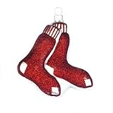 Kurt Adler 4-Inch Glass Boston Red Sox Figural Logo Ornament