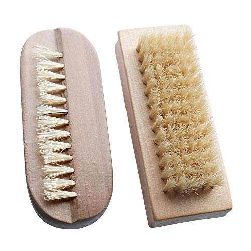 Beautyours Wooden Hand & Nail Brush 2-Pack Set - Natural Bristle SPA Dual Surface Two-Sided - Thumbnail 7