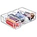 InterDesign Rain 4-Drawer Cosmetic Organizer for Makeup, Beauty Products - Flip Tower, Clear