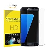 For Galaxy S7 Tempered Glass Screen Protector [2Pack] Full Coverage, Samface Ultra Clear Case Friendly Anti-Scratch Anti-Fingerprint Bubble Free Premium Screen Protector Film For Samsung Galaxy S7