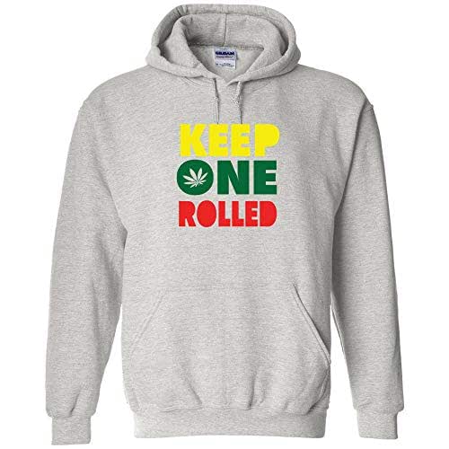 Amazon.com: Keep One Rolled Cannabis Hoodie 420 Pot Smoker Weed Marijuana Pullover Smoke Indica 